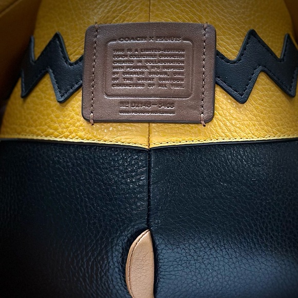 Coach x Peanuts Collab-Large CHARLIE BROWN Character-Limited Edition ULTRA-RARE! - Picture 12 of 15